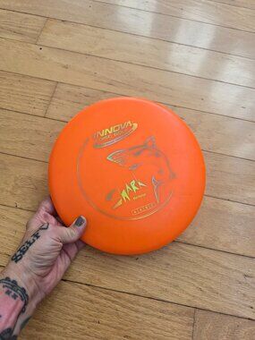 Innova DX Shark Mid-Range Disc Golf Frisbee Orange Holographic Stamp 4 4 0 2